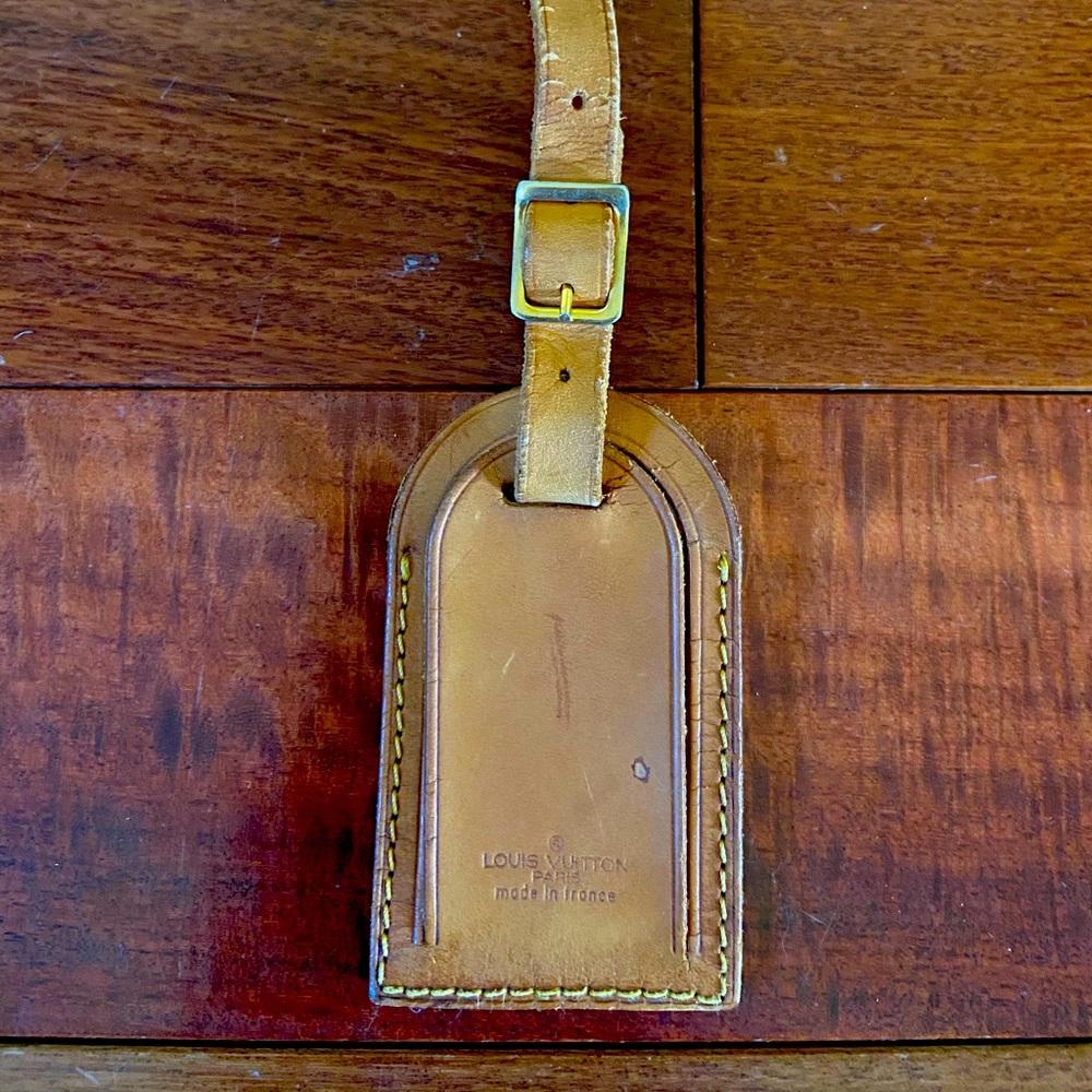 Vintage Louis Vuitton luggage tag